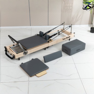 Klasik Tasarım Ticari Meşe Ahşap Pilates Reformer Makinesi Lüks Dayanıklı Yüksek Kaliteli Katlanabilir Taşınabilir Ev Spor Salonu Ekipmanı - Product Image 3