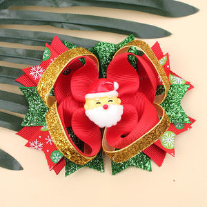 Schattige Meisjes Kerst Carnaval Strik Haarspeld Nieuwe Vakantie Evenement Haaraccessoires Voor Kinderen Promotionele Feestartikelen - Product Image 5