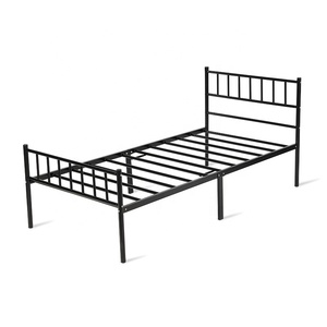 Lit d'étudiant moderne personnalisable, design simple, en métal tubulaire carré, pour l'école, la maison, l'hôtel, le dortoir, l'hôpital, la chambre à coucher - Product Image 3