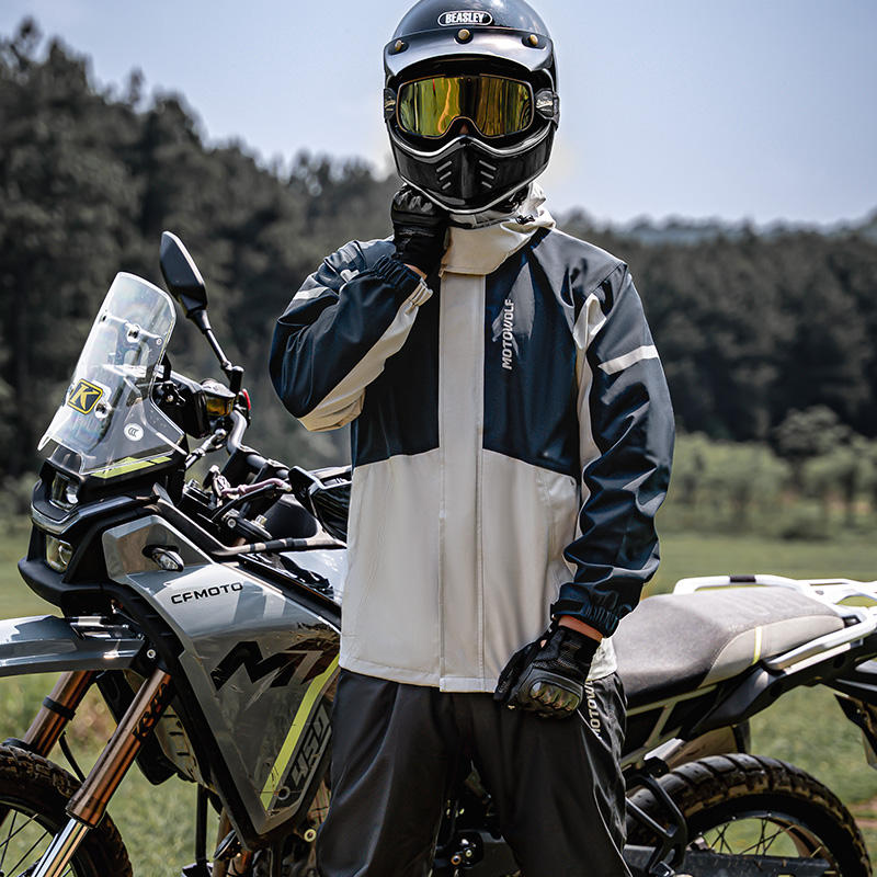 Motor Bike Rain Jacket For Biking Gore Tex Motorcycle Rain Suit