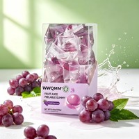 Multifruit Peelable Jelly Gummy Candy, rijk aan natuurlijk fruit sap, zacht kauwbaar snoep, enkel verpakt.