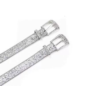 Cinturón ancho de cuero vacuno para mujer con hebilla de calavera de diamantes de imitación brillantes, color personalizado, estilo vintage. - Product Image 4