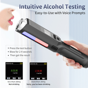 Éthylotest à pile à combustible certifié de qualité supérieure, haute précision, détection instantanée, modèle Baton, vente en gros pour les tests d'alcoolémie en cas de conduite en état d'ébriété - Product Image 1