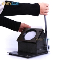 Round Badge Paper Cutting Machine, Cutter Size, 56 mm