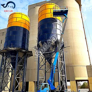 Silo personnalisé SDCAD pour silo de stockage de ciment de sable nouvelles pièces de conception silo boulonné facile trsnaportation