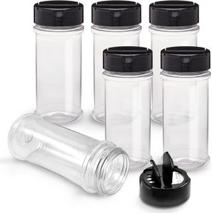 Botella de Plástico PET Económica para Especias, con Tapa de Rosca, Color Personalizado, Certificación ISO9001, Transferencia Térmica/Serigrafía - Product Image 1