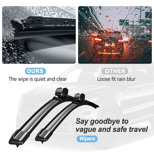 Nuevas Escobillas Limpiaparabrisas de Caucho Natural para <span class=keywords><strong>Micra</strong></span> K12 2002-2010, Accesorios para Ventana Delantera de Automóvil, 2 Piezas - Product Image 2