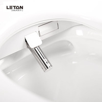 Siège de toilette intelligent chauffant avec bidet électrique, chasse d'eau chaude et froide à double jet