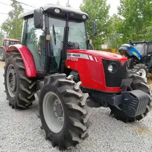 Tractor de segunda mano massey ferguson MF1204, tractores de rueda agrícola, 120hp, 4x4wd, maquinaria de equipo agrícola TD5
