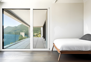 Porte en verre insonorisée en alliage d'aluminium moderne pour hôtel et villa, isolation thermique, économie d'énergie, <span class=keywords><strong>quincaillerie</strong></span> <span class=keywords><strong>ROTO</strong></span> Allemagne - Product Image 3