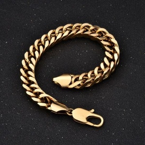 Cadena de Oro para Hombre de Acero Inoxidable, Estilo Cubano, Redonda, Tipo Brazalete - Product Image 5