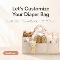 Sac à langer grande capacité toutes saisons en polaire Teddy avec logo couleur personnalisé, fourre-tout de rangement en peluche pour maman, poignées incurvées pliables, OEM ODM