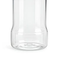 Conteneur vide transparent en PET pour sirop liquide oral, bouteille en plastique pharmaceutique avec bouchon à vis pour emballage de médicaments