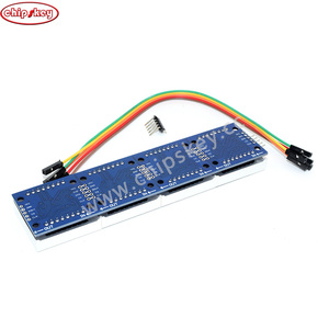 #27029 MAX7219 modul matriks titik mikrokontroler layar 4 In 1 dengan garis 5pin untuk Arduinos - Product Image 2