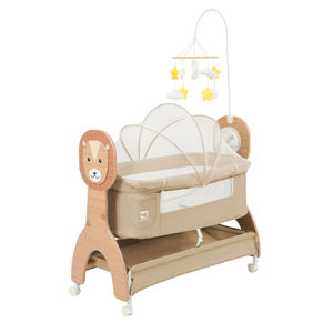 سرير أطفال كهربائي متعدد الوظائف D1511 للأطفال حديثي الولادة مع وظيفة النوم المشترك - Product Image 1