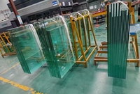 Dômes en verre flotté plat incurvé transparent de qualité fabricant, 4 mm à 19 mm, pour applications murales, toitures, salles de bain et décoration solaire