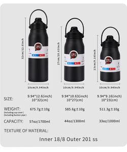 Chine Watersy 1000ml 33oz gobelet en acier inoxydable à double paroi avec couvercle et paille nouveau produit pour les voyages et les fêtes - Product Image 3