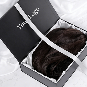 กล่องบรรจุภัณฑ์วิกผมแบบพับได้ ดีไซน์หรูหรา พร้อมแม่เหล็ก กล่องของขวัญกระดาษแข็งสีตามสั่ง สำหรับแบรนด์ความงาม พร้อมริบบิ้น - Product Image 6
