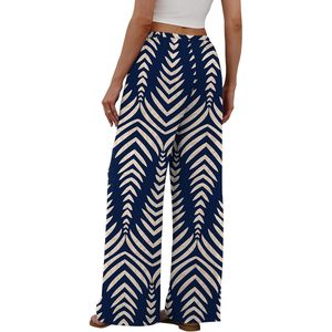 Women's <b>Linen</b> Cotton Palazzo Pants Wide Leg High Waist Flowy Beach Trousers With Pockets Breathable Summer Wear - Product Image 5