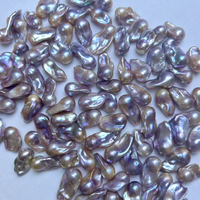 Perles d'eau douce naturelles cultivées en vrac, forme baroque, violettes, 14-20 mm, qualité uniforme, vente en gros