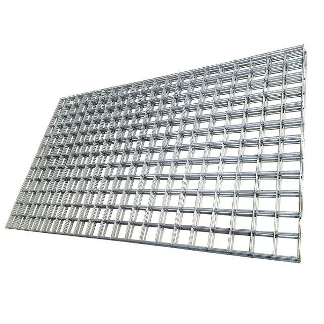 Hot dipped galvanized 8ft x 4ft welded mesh fence panel 2x2 galvanizado welded wire mesh panel