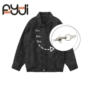 Khóa thắt lưng hợp kim kẽm hình máy bay, cặp nút cài dạng móc cài áo khoác, khóa cài quần áo, phụ kiện, khóa cài lính cứu hỏa - Product Image 3