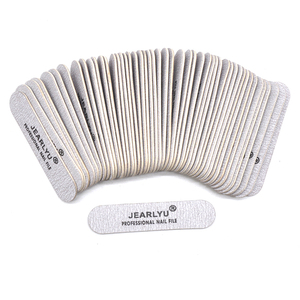 Custom Logo Mini Nail Files 180/240 Strip Thin Wood Salon Tool Disposable Emery & Sandpaper Polisher Wooden Emery Manicure