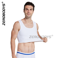 ZEROBODYS W022 Marque privée Cache la gynécomastie Moob Gilets de compression pour hommes Shapewear