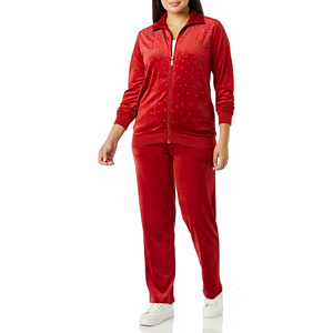 Survêtement deux pièces pour femme avec style strass et survêtement Streetwear Energy strass - Product Image 1