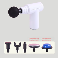 Pistolet de massage professionnel chaud/froid, 6 têtes de massage, 5 niveaux de vitesse, batterie 1200 mAh, moteur sans balais sans fil, télécommande sans fil