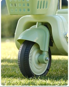 Potente Triciclo Elettrico per Bambini con Batteria Grande, Bicicletta per Bambini con Design Robusto e <span class=keywords><strong>Cestino</strong></span> in Plastica - Product Image 2