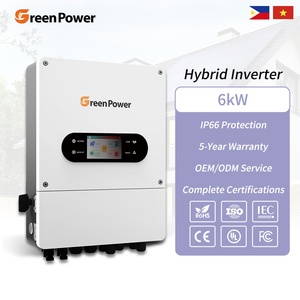 Filipinas Vietnam Greenpower OEM ODM IP66 6kW Monofásico Energía Solar Inteligente Doble Salida Híbrida GP-6000-48PL1-E IP66 - Product Image 1