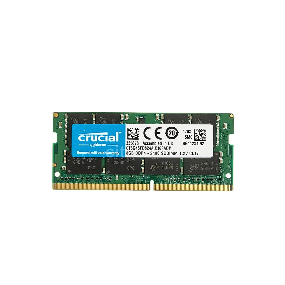 8GB 2400MHz DDR4 SO-DIMMラップトップメモリRAMCT8G4SFD824A