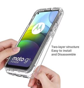 Fundas de Teléfono Transparentes Anti-caídas y Resistentes a los Golpes de TPU+PC, Ecológicas y Personalizadas para Motorola <span class=keywords><strong>Moto</strong></span> <span class=keywords><strong>G9</strong></span> <span class=keywords><strong>Power</strong></span> - Product Image 5