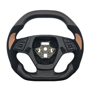 Volant de direction en Alcantara carbone mat à prix de gros pour Chevrolet Camaro - Product Image 1