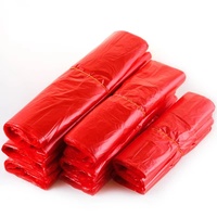 Pochette de gilet avec sacs d'emballage écologiques, sacs d'épicerie personnalisés OEM en PE, sacs de courses en plastique thermoscellables