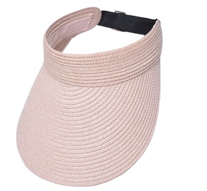 Cheap Long Bill Adjustable Paper Straw Beach Visor Sun <strong>Hats</strong> for Women <strong>Summer</strong> - Product Image 2