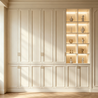 Armoire de salon modulaire en bois massif, moderne, durable, écologique, personnalisée, avec 5 tiroirs, pour usage hôtelier