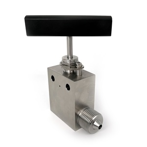 Válvula de aguja 1/8 NPT, válvula de aguja de ángulo de alta temperatura de embalaje de grafito, control de flujo de 1/4 pulgadas, válvula de parada de aguja Parker 6000psi - Product Image 4