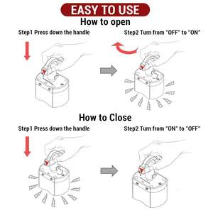 180 LB ON/Off Ímãs, Suporte de soldagem magnética, Ímã multiúso para elevação e manuseio, Posicionamento de solda - Product Image 6