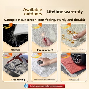 Cổ điển Hoa Damask PU Đá Nhân Tạo Bảng điều khiển tường trang trí không thấm nước Nấm đá Polyurethane hoa cổ điển Damask - Product Image 6