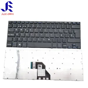 스페인어 영어 키보드 소니 Vaio SVF14 SVF14A 14 블랙