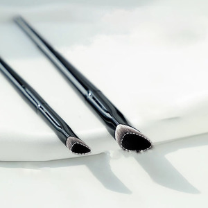 Pinceau plat en forme d'angle pour le blush, poils synthétiques professionnels, qualité supérieure, prix de gros, marque privée, pinceau de maquillage - Product Image 3