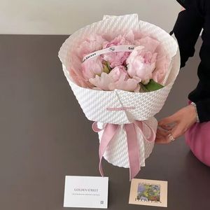 LUCIA 고급 방수 퍼프 3 차원 양각 종이 꽃 꽃다발 포장지 카퍽 종이 - Product Image 6