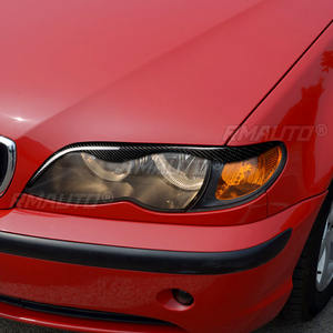 1 par de cubiertas de fibra de carbono real para faros delanteros de coche, para BMW E46 323i 328i 330i 325i 1999 2000 2001 2002 2003 2004 - Product Image 6