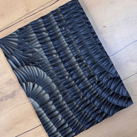 Revêtement mural en bois sculpté CNC, panneau en bois texturé 3D, revêtement mural décoratif écologique pour mur de fond de télévision