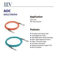 56G QSFP+ - QSFP+ AOC Aktif Optik Kablo 1-100M OM3 MMF RoHS Uyumlu Veri Merkezi Anahtar Sunucu Ara Bağlantısı için