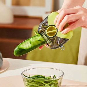 3-in-1 Multi-Functional Household Kitchen Potato Cutter Fruit & <b>Vegetable</b> Peeler Scraper-Premium Paring Knife - Product Image 3