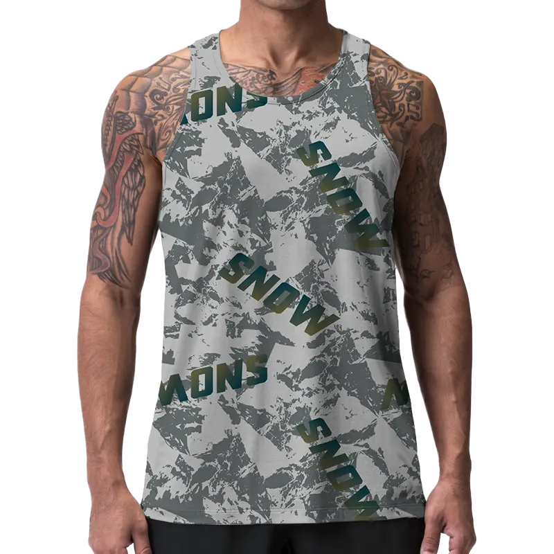 Chinjane sublimación impresión precio de fábrica cuello redondo atletismo maratón mujeres hombres camisetas sin mangas verano correr camiseta