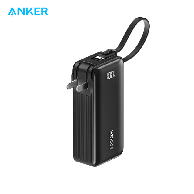 Anker Portable 3 in 1 Power Bank 10000mAh 30W with Built in USB-C Lighting A1637 Fast Charger